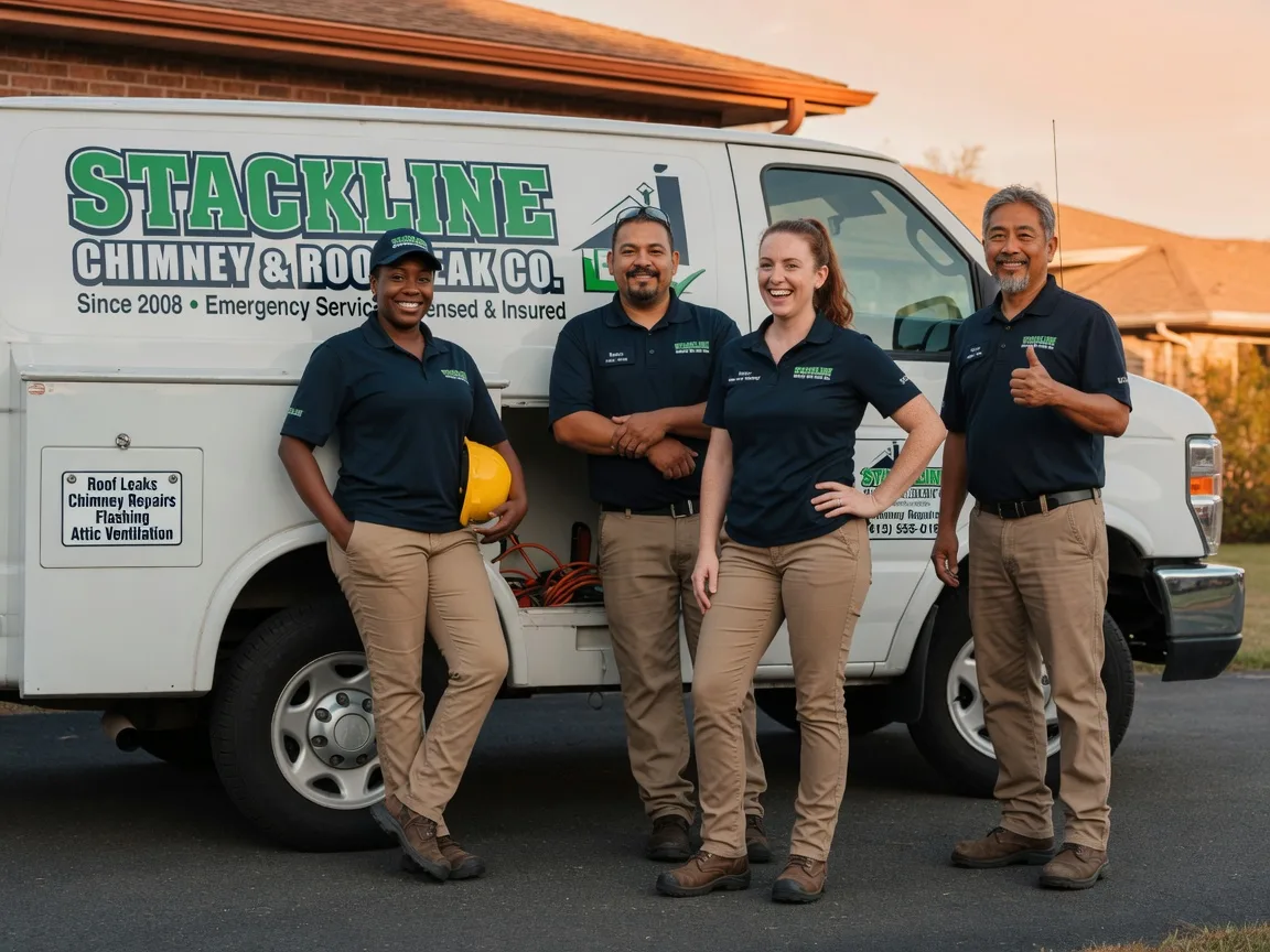 Chimney flashing repair company in Oakwood, TX